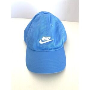 Nike Men's Swoosh Club Cap Athletic Sport Hat Blue Size L/XL Cotton Adjustable